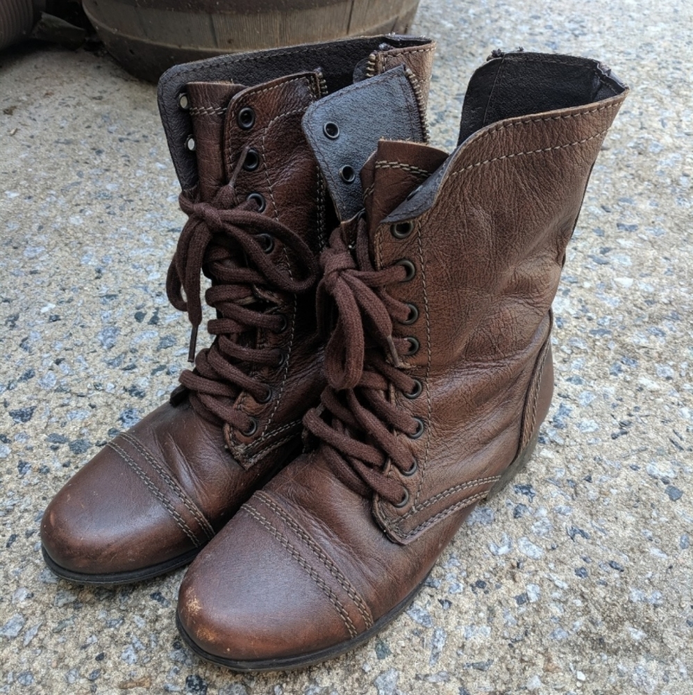 Steve Madden combat boots